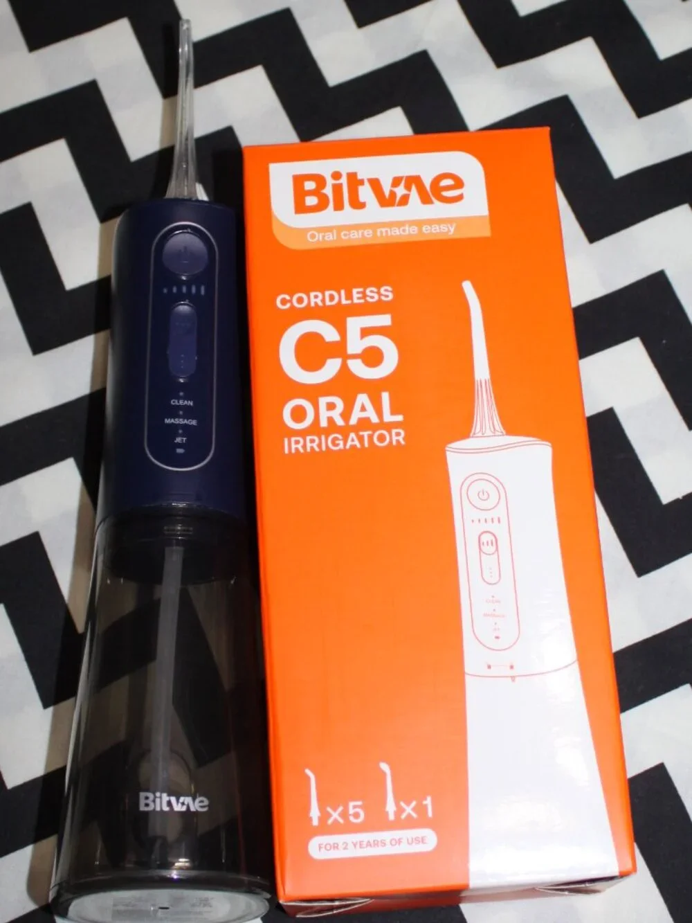 Bitvae Cordless Water Dental Flosser, 3 Modes, 5 Intensities, Waterproof
